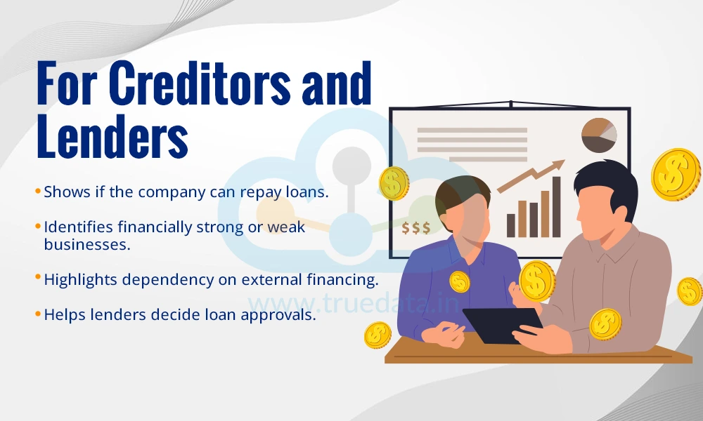 For Creditors and Lenders For Creditors and Lenders