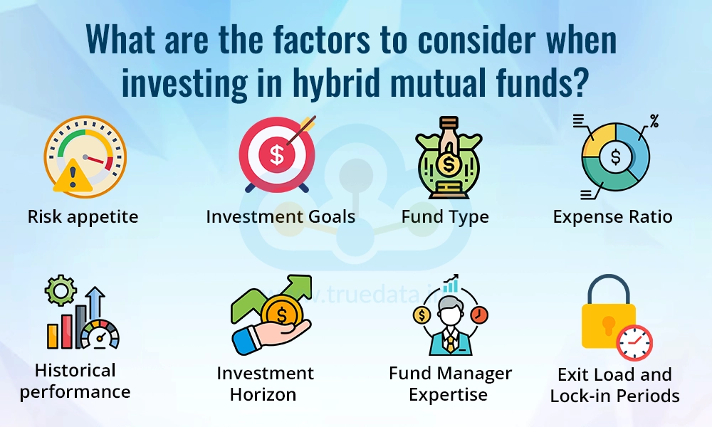 What are the factors to consider when investing in hybrid mutual funds