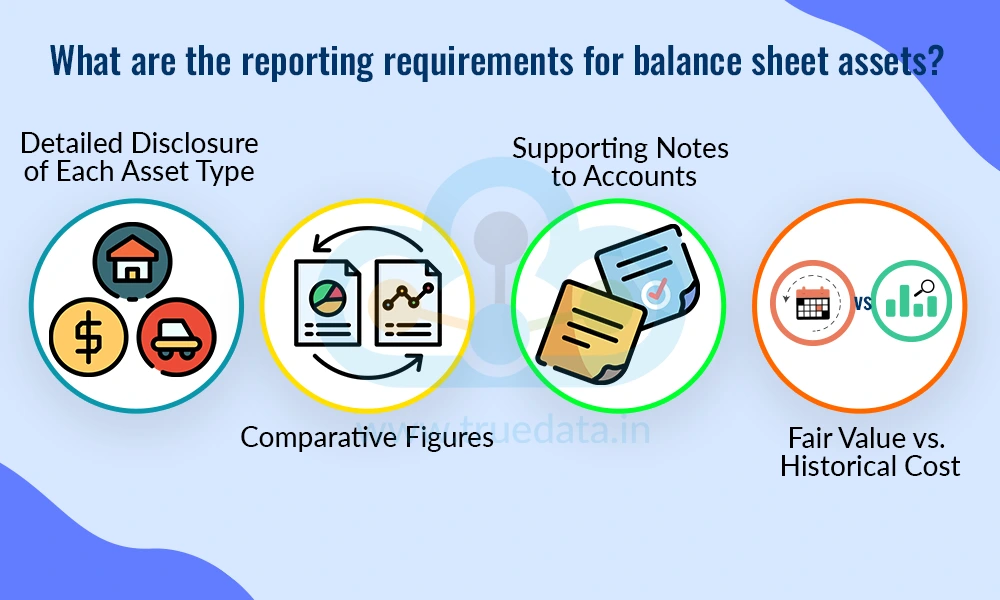 What are the reporting requirements for balance sheet assets What are the reporting requirements for balance sheet assets