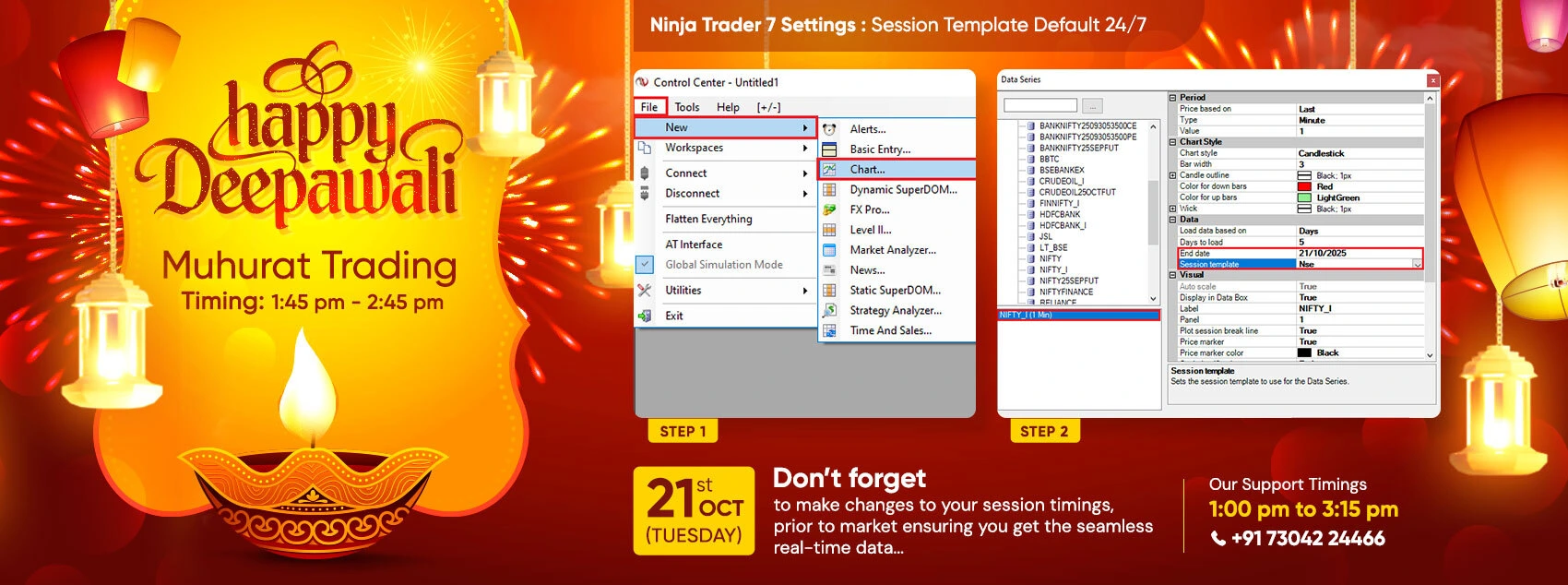 NinjaTrader7-Diwali-Muhurat-Trading