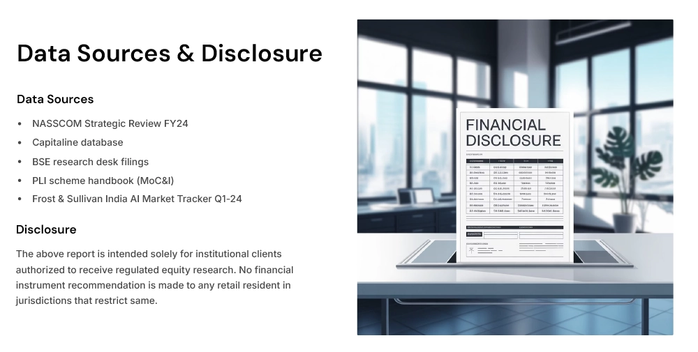 Data Sources & Disclosure Data Sources & Disclosure