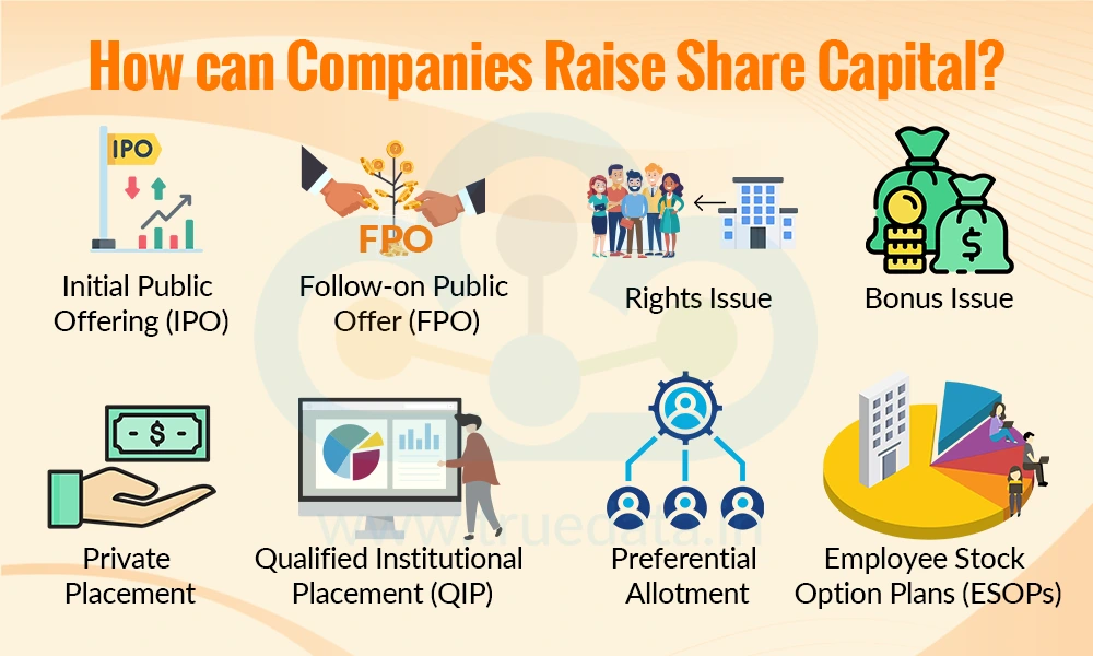 How can Companies Raise Share Capital