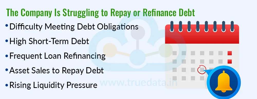 The Company Is Struggling to Repay or Refinance Debt The Company Is Struggling to Repay or Refinance Debt