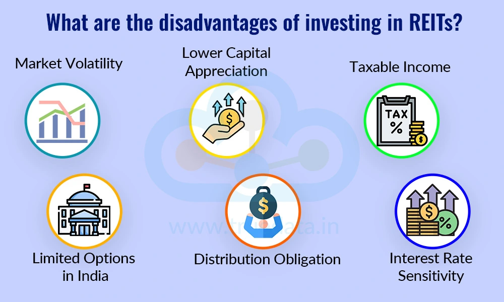 What are the disadvantages of investing in REITs