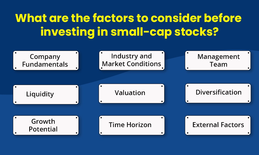 What are the factors to consider before investing in small-cap stocks What are the factors to consider before investing in small-cap stocks