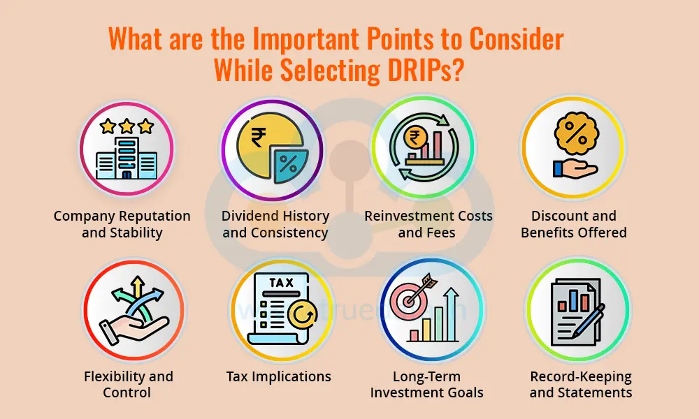 What are the Important Points to Consider While Selecting DRIPs What are the Important Points to Consider While Selecting DRIPs