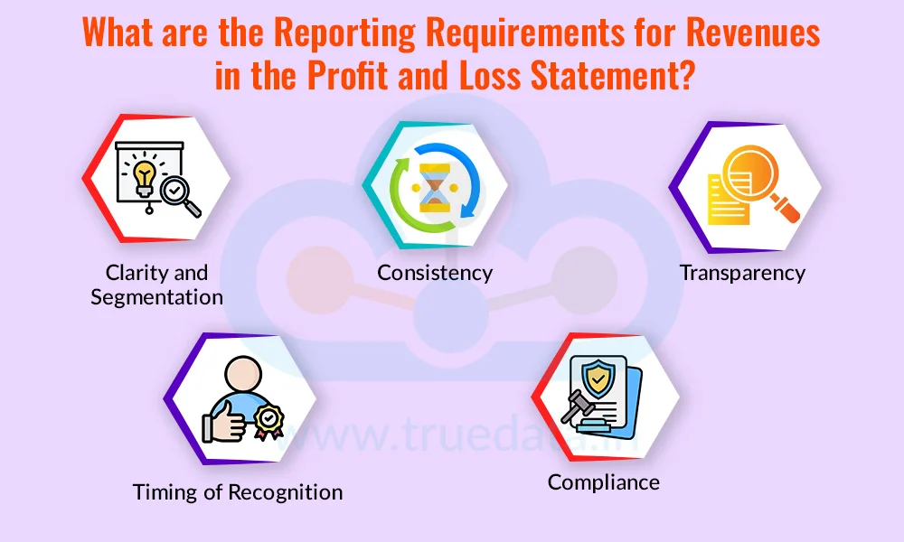 What are the Reporting Requirements for Revenues in the Profit and Loss Statement