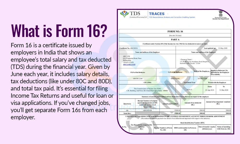 What is Form 16